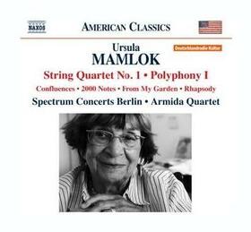MAMLOK, U. - STRING QUARTET NO. 1;..