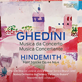 NUOVA ORCHESTRA DA CAMERA  - GHEDINI: MUSICA DA CONCERTO, MUSICA CONC