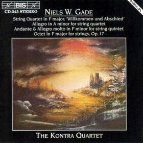 GADE, NIELS WILHELM - STRING QUARTET IN F MAJOR