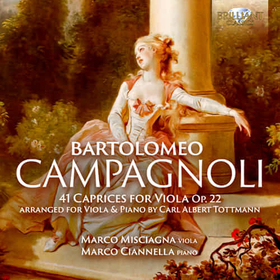MISCIAGNA, MARCO - CAMPAGNOLI: 41 CAPRICES FOR VIOLA OP.22,