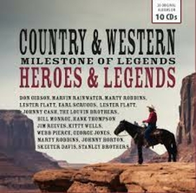 VARIOS ARTISTAS - COUNTRY & WESTERN HEROES & LEGENDS =BOX=