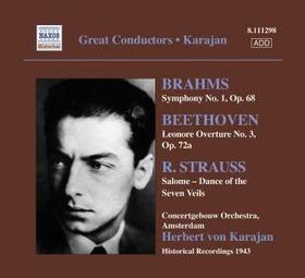BRAHMS/BEETHOVEN/STRAUSS - SYMPHONY 1/LEONARE OVERTU