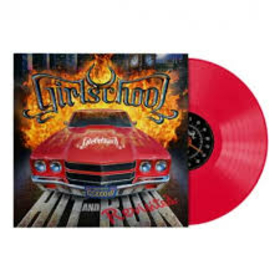 GIRLSCHOOL - HIT AND RUN -LTD RED-