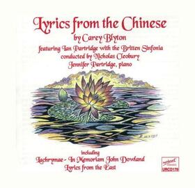 BLYTON, CAREY - LYRICS FROM THE CHINESE