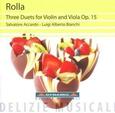 ROLLA, A. - THREE DUETS FOR VIOLIN (Compact Disc)