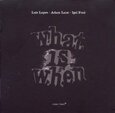 LOPES, LUIS/LANE/FONI - WHAT IS WHEN (Compact Disc)