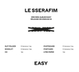 LE SSERAFIM - EASY (COMPACT VERSION) (Compact Disc)